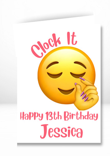 Personalised birthday card - personalised,